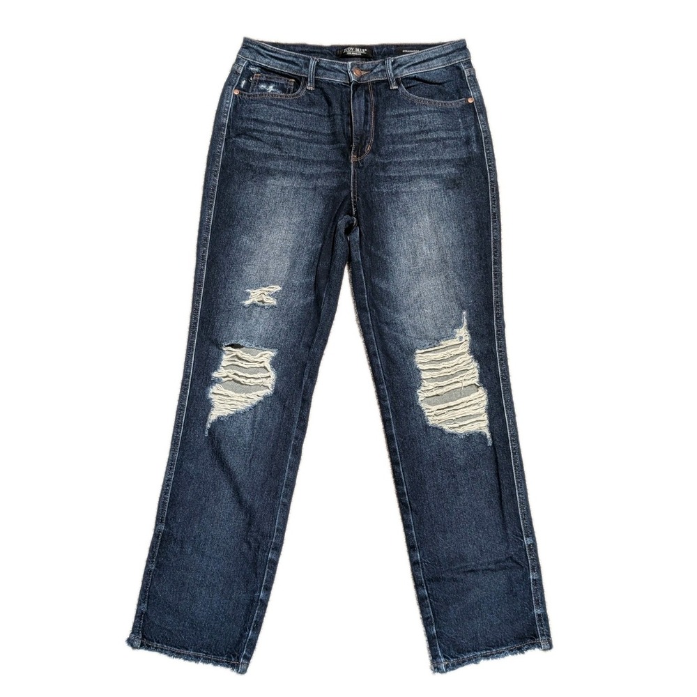 Judy‎ Blue Relaxed Fit Jeans Distressed Medium Wash JB88819 Women's Size 9/29